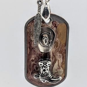 Boot Scootin Country Western Dog Tag